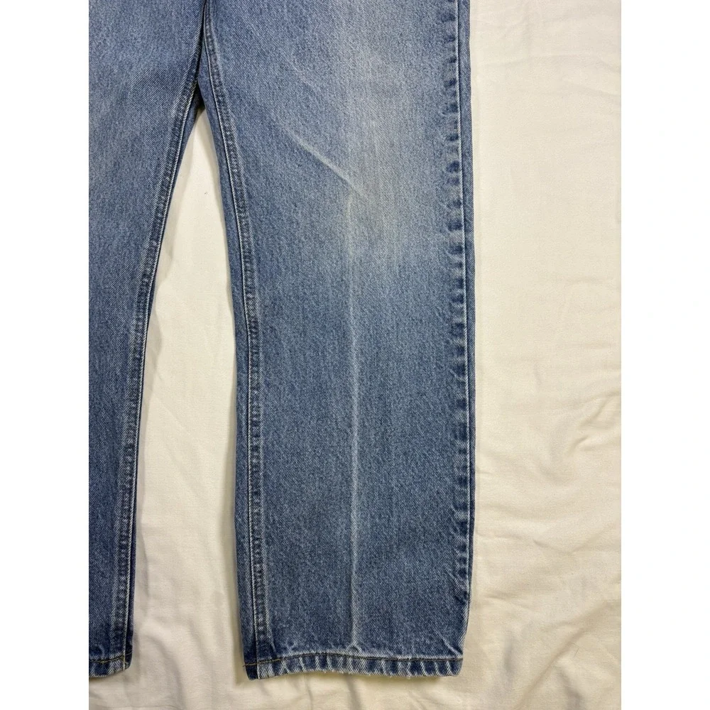 Carhartt B18 DST Straight Leg Denim Jeans Mens Measures 36x30 Blue Workwear Fade